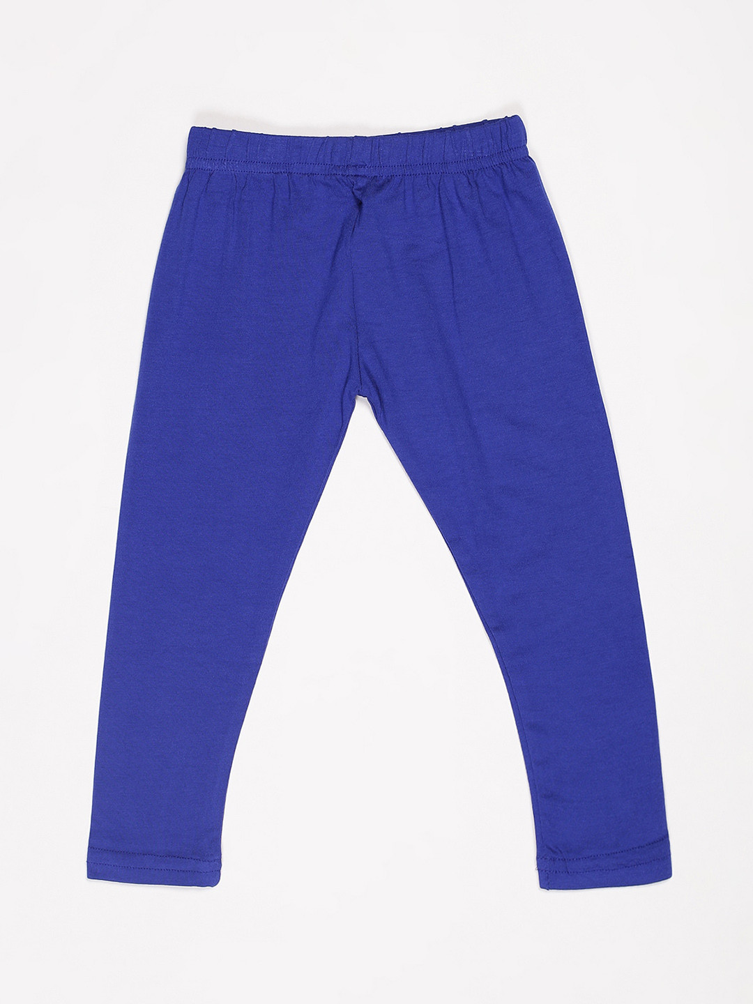 

V2 Value & Variety Girls Blue Solid Ankle-Length Leggings