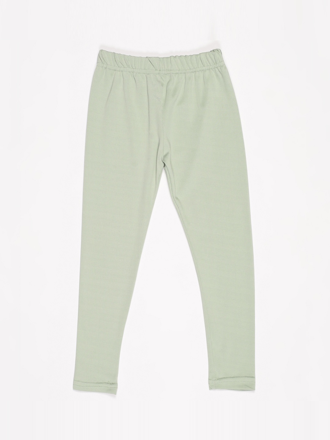 

V2 Value & Variety Girls Green Solid Cotton Leggings
