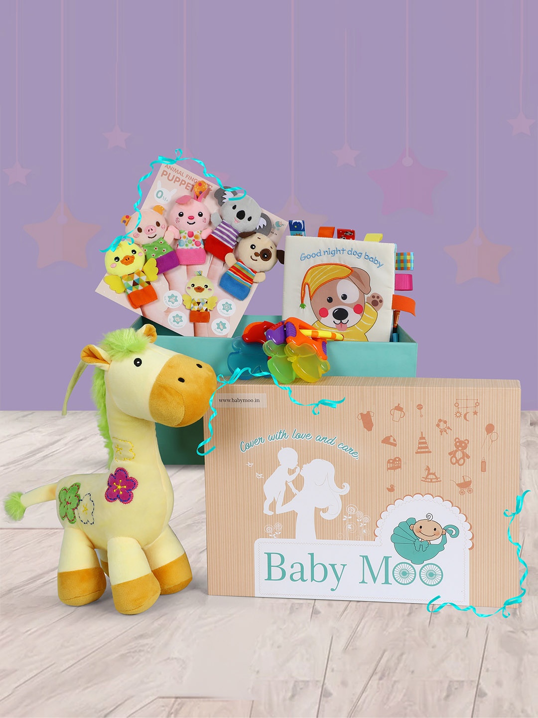 

Baby Moo Multicoloured Activity Toys & Teethers Gift Play Kit, Yellow