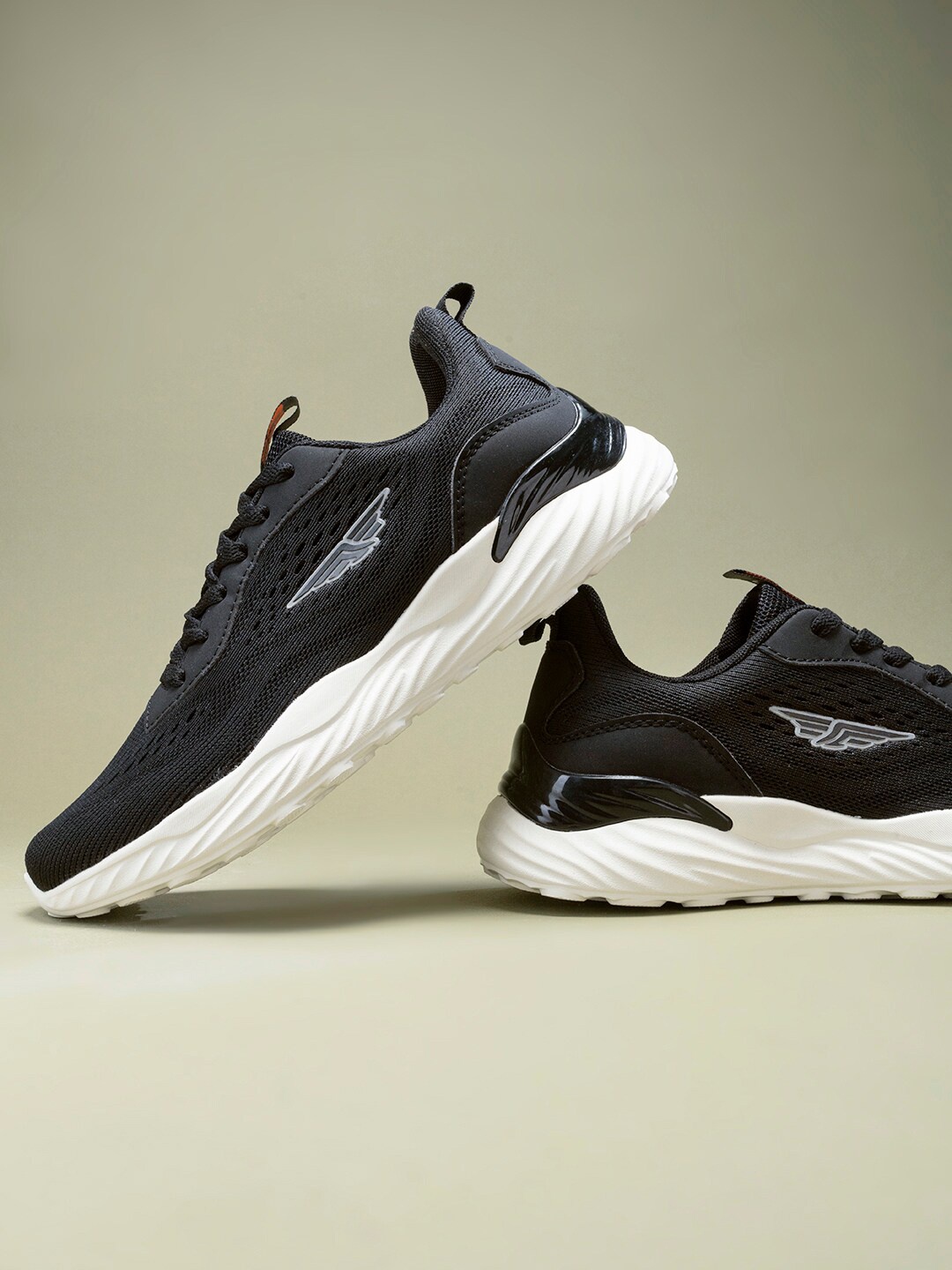 

Red Tape Men Black Mesh Walking Shoes