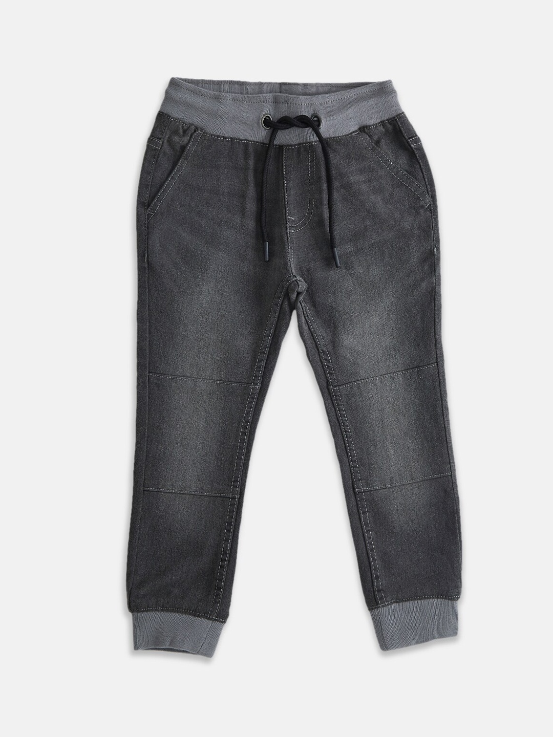 

Pantaloons Junior Boys Grey Jogger Light Fade Jeans