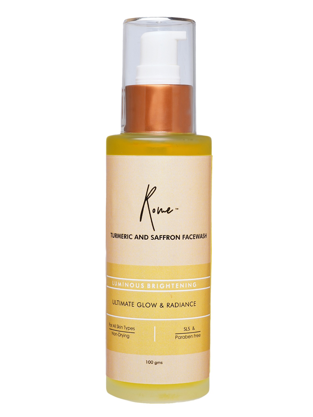 

Rome Turmeric & Saffron Face Wash 100gm, Yellow