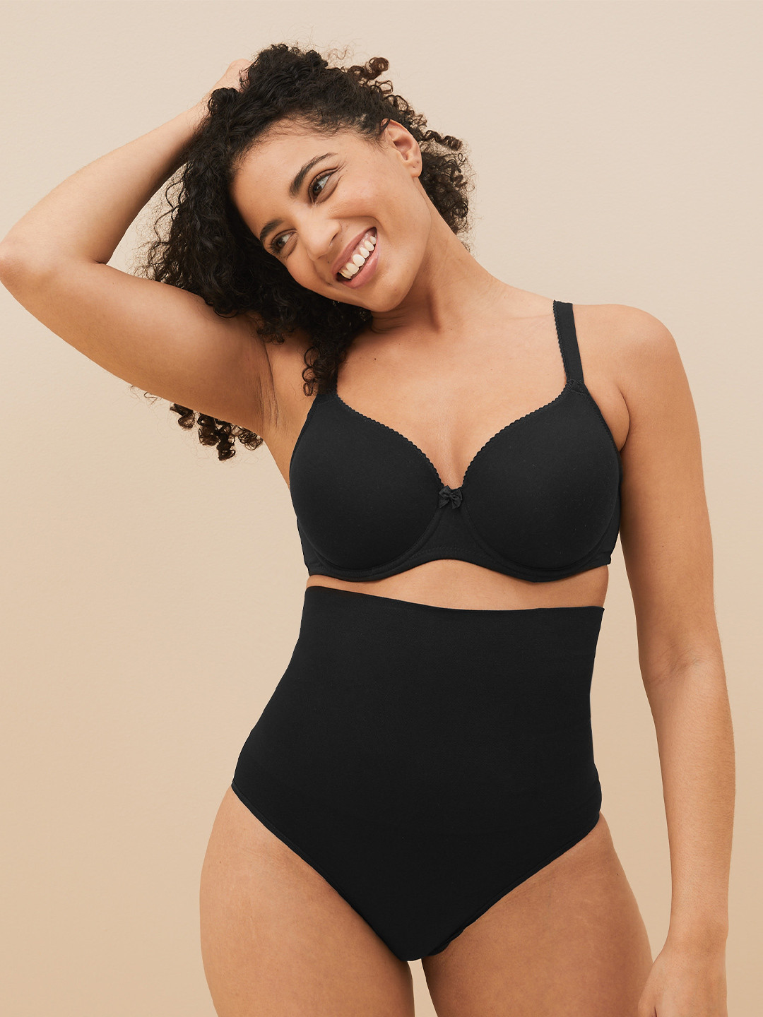 

Marks & Spencer Women Black Solid Basic Briefs