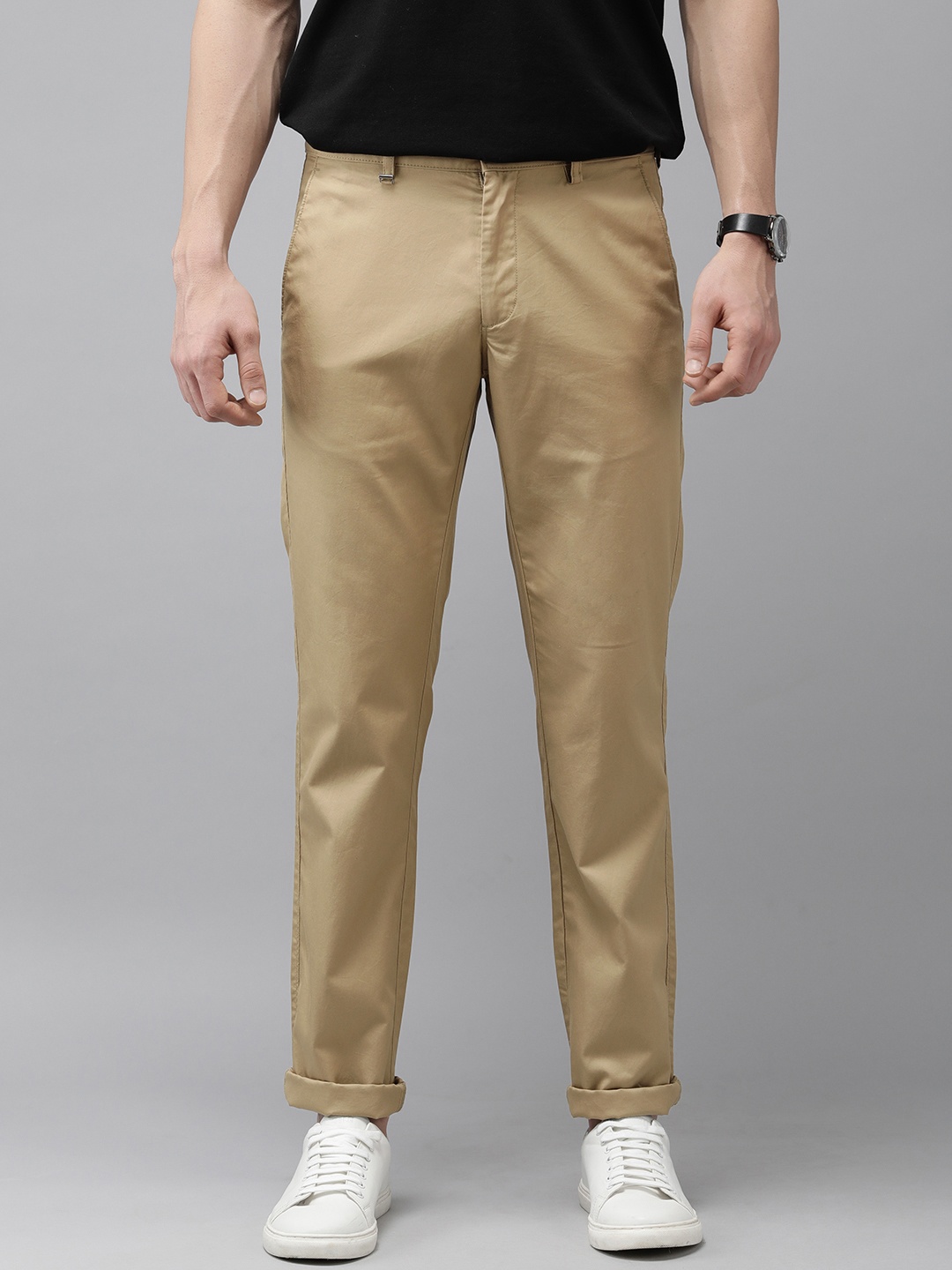 

Van Heusen Men Khaki Slim Fit Chinos