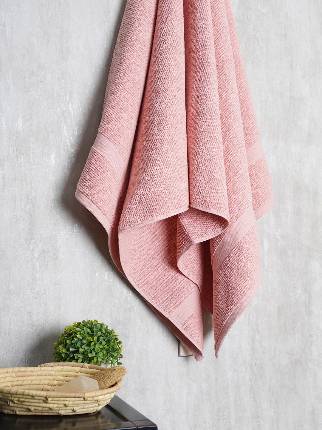 

Pure Home and Living Unisex Pink Towel