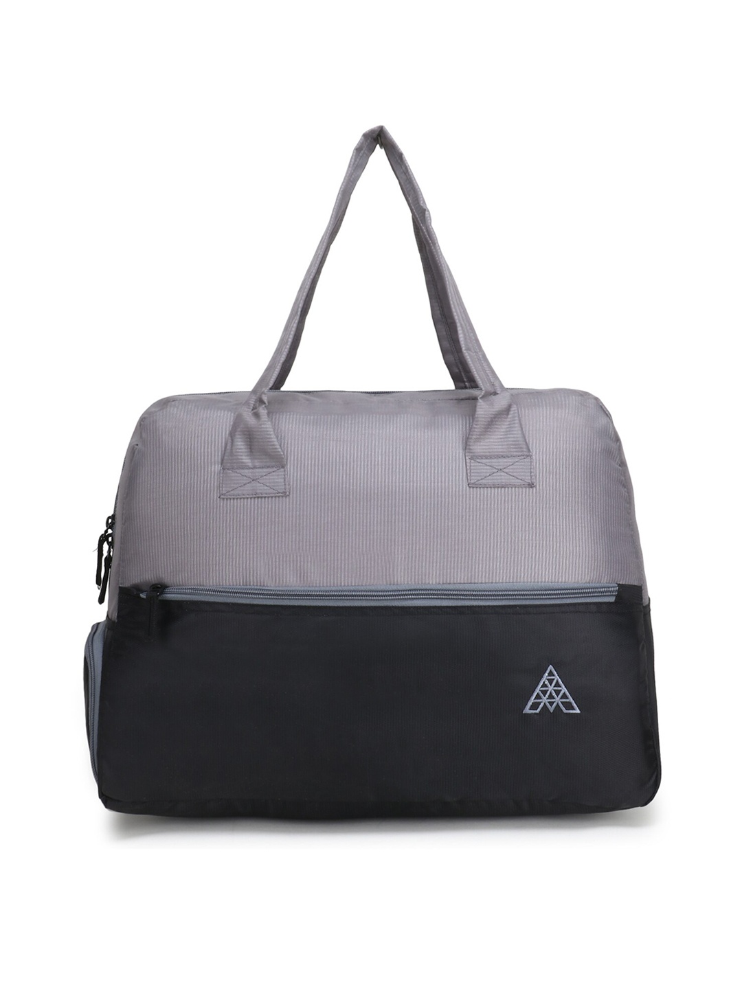 

ADAMSON Grey Colourblocked Structured Handheld Bag