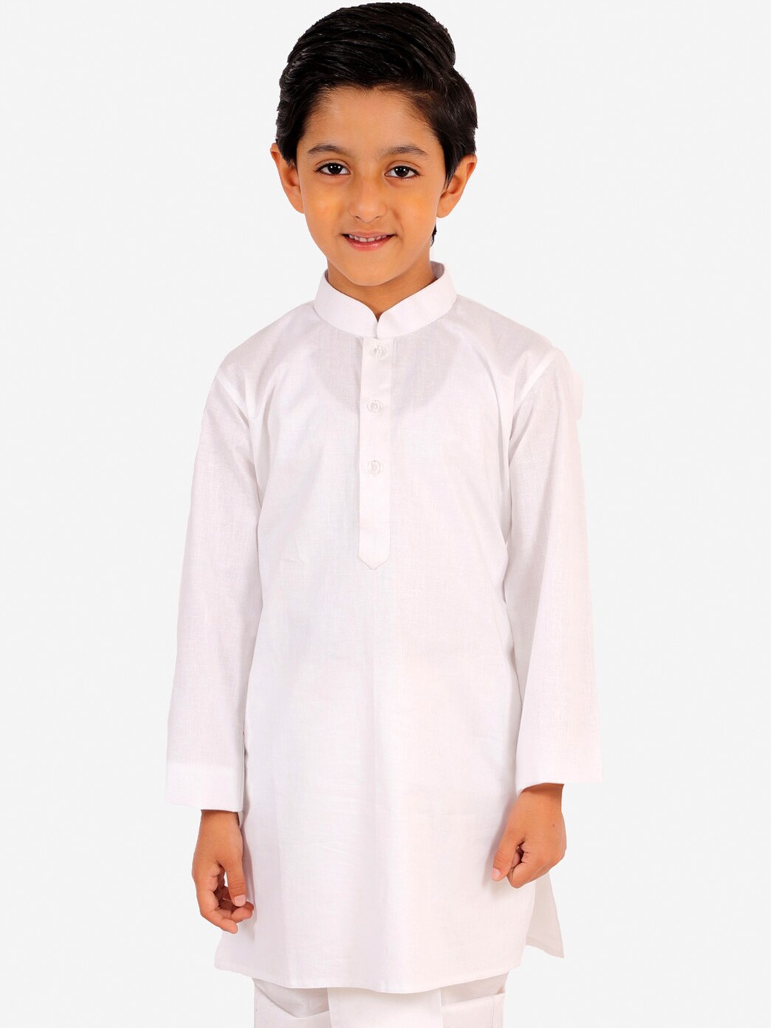 

VASTRAMAY Boys White Chikankari Kurta