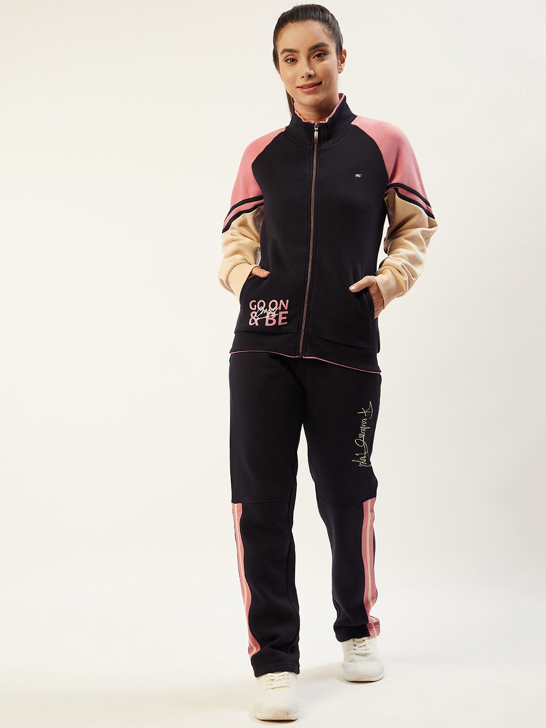 

Monte Carlo Women Navy Blue Solid Tracksuit