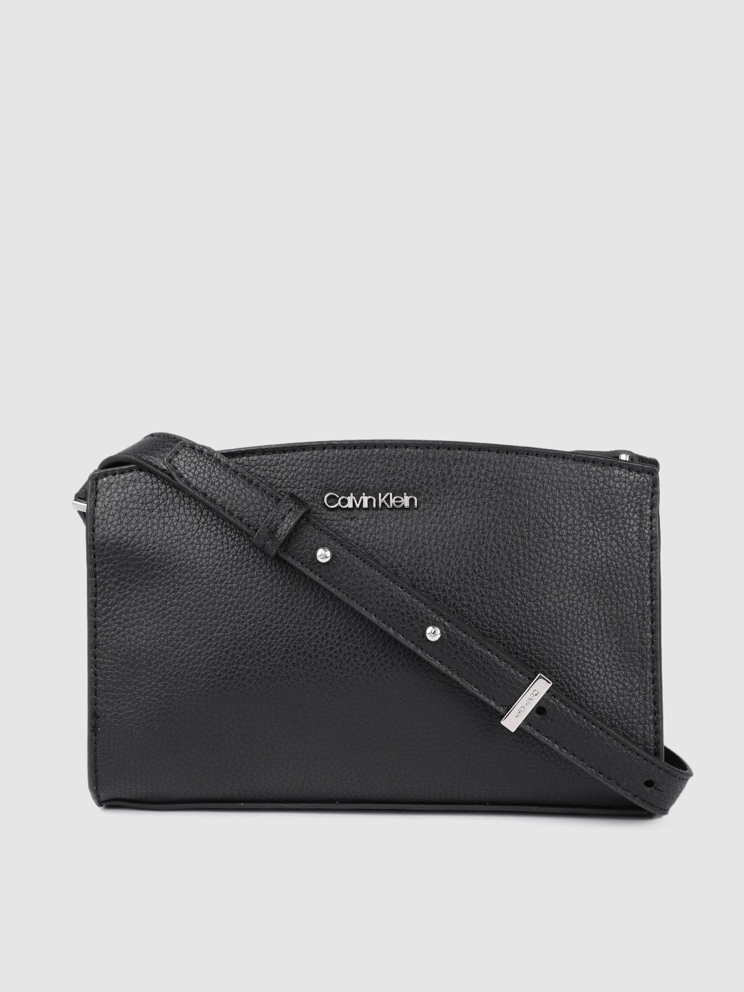 

Calvin Klein Jeans Black Animal Textured Regular Structured Sling Bag