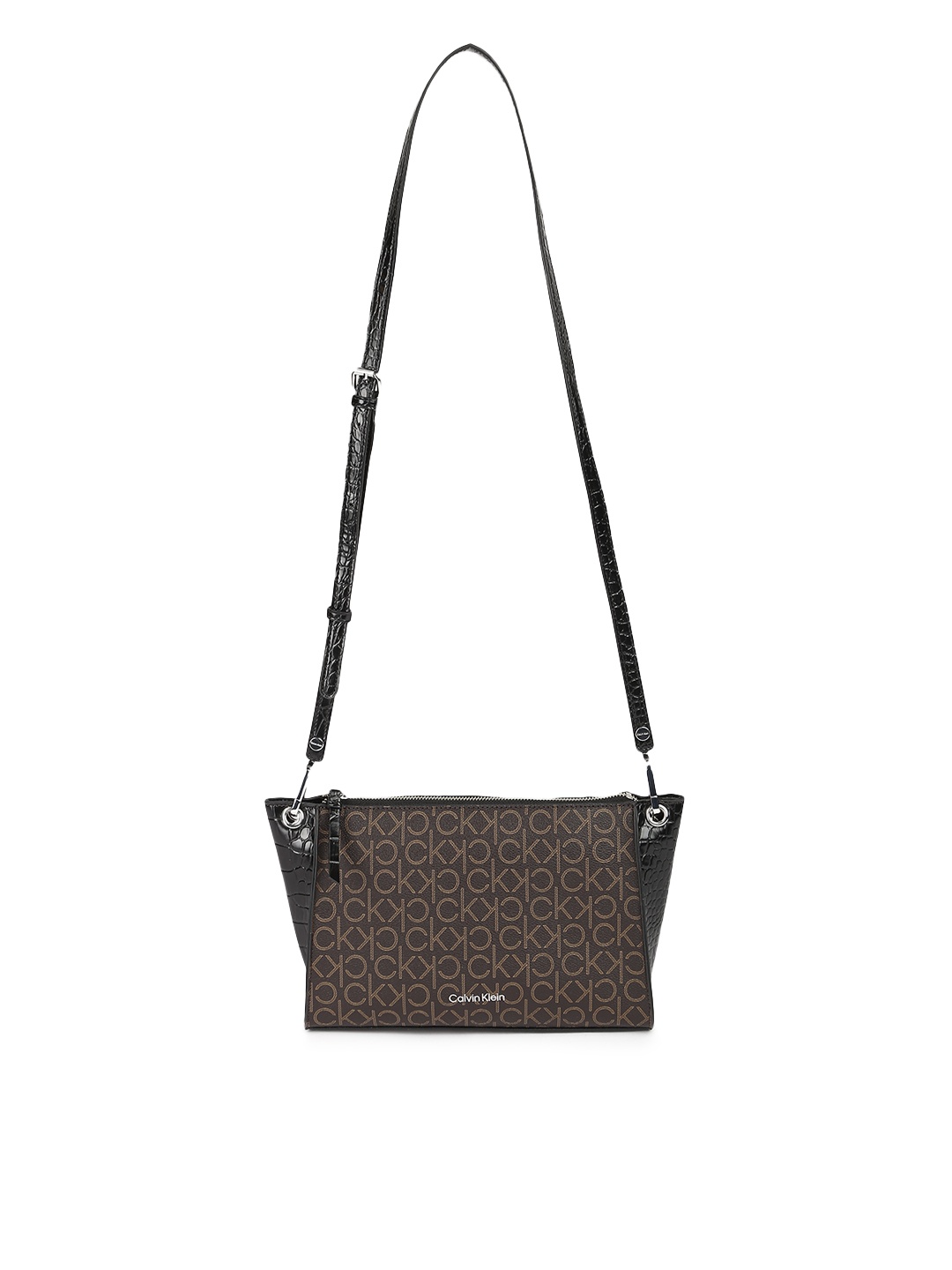 

Calvin Klein Jeans Women Brown Textured Sling Bag