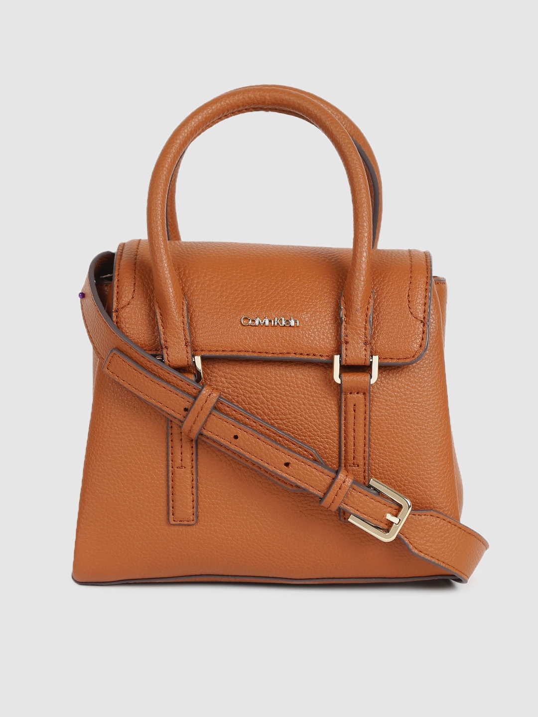 

Calvin Klein Jeans Brown Solid Handheld Bag