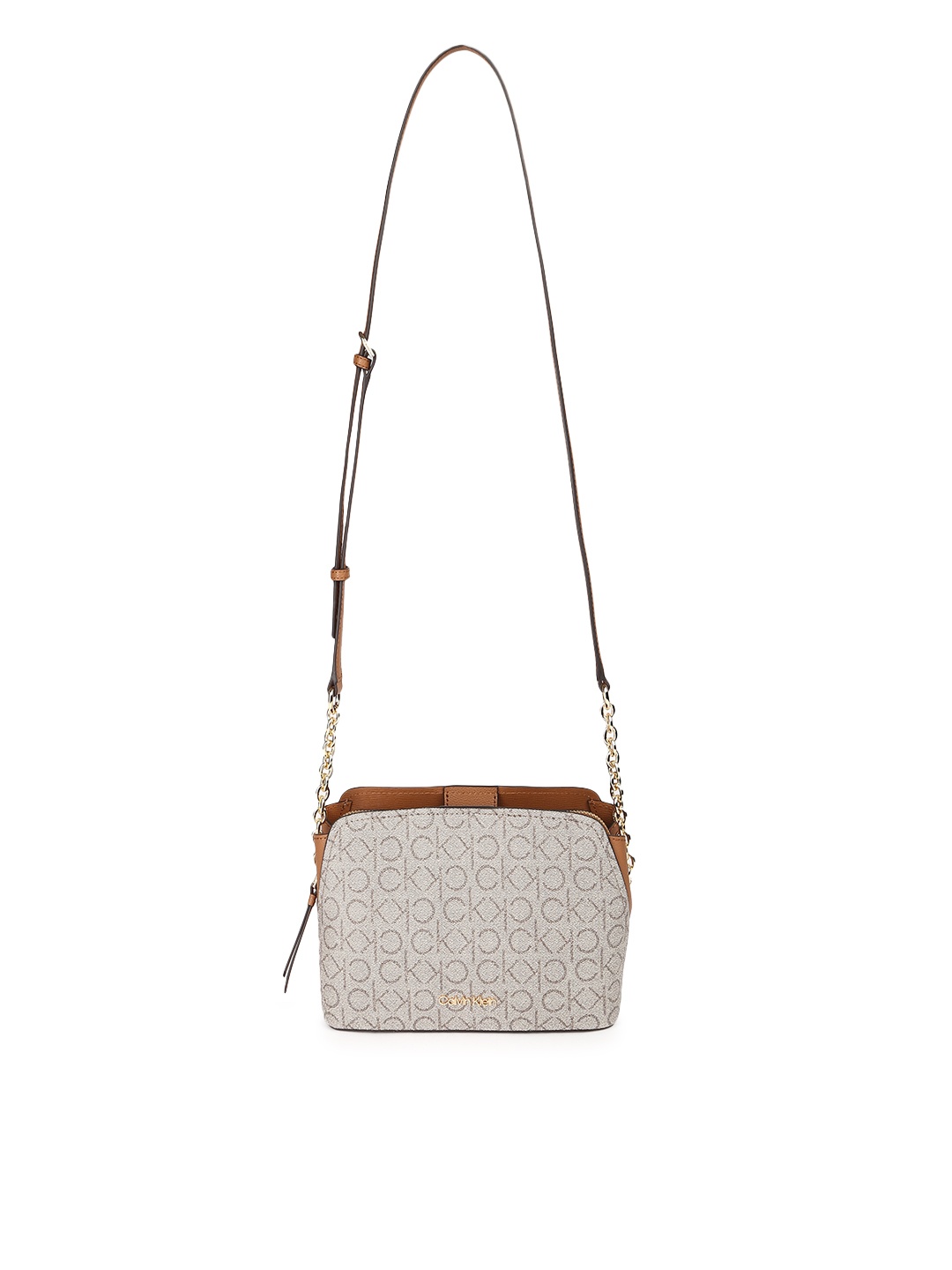 

Calvin Klein Jeans Women Off-White Textured Sling Bag