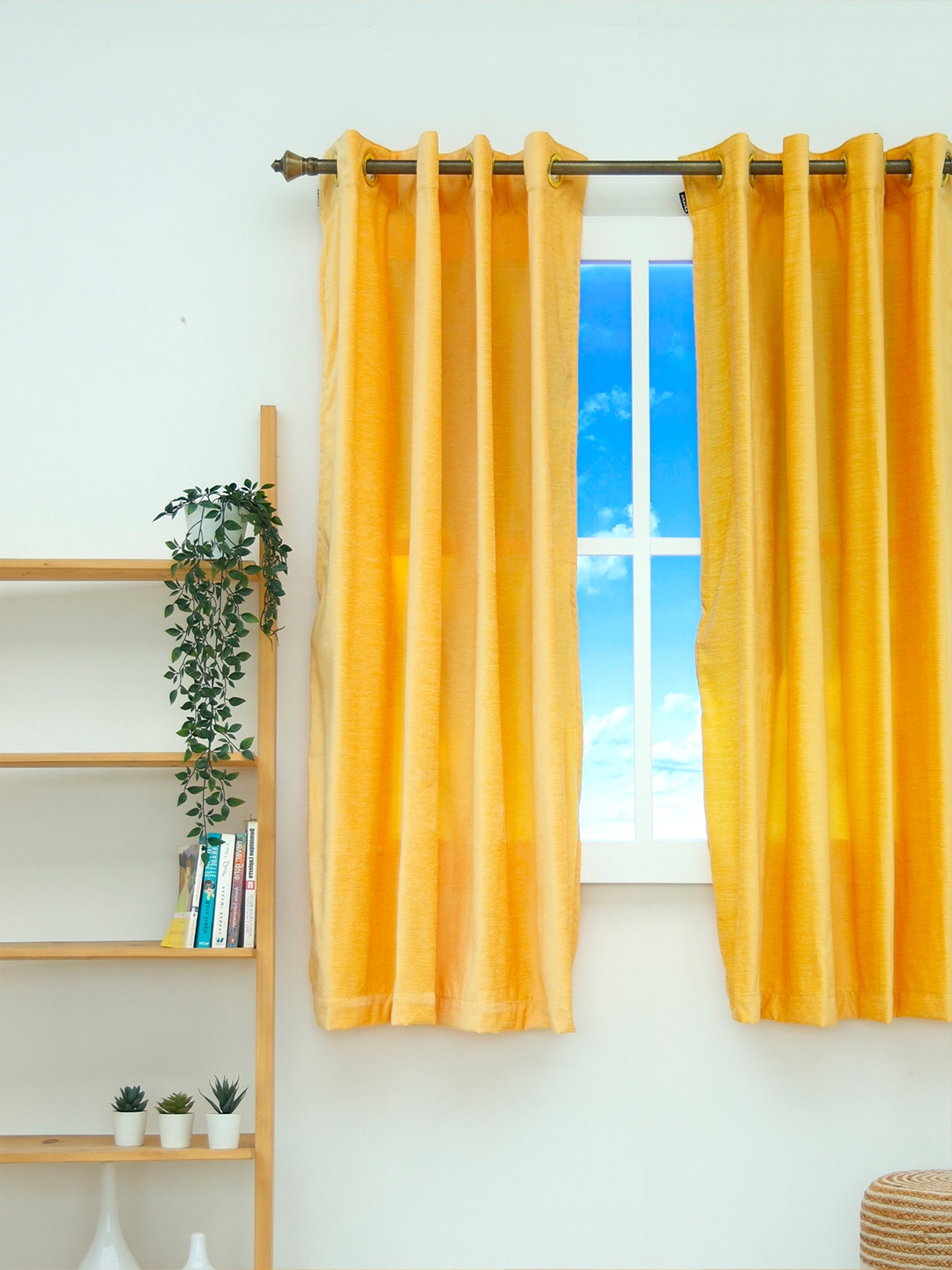 

Ariana Yellow Black Out Window Curtain