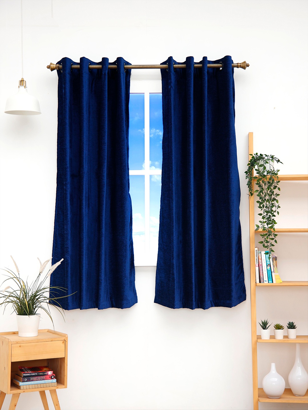 

Ariana Blue Set of 2 Blue Out Window Curtain