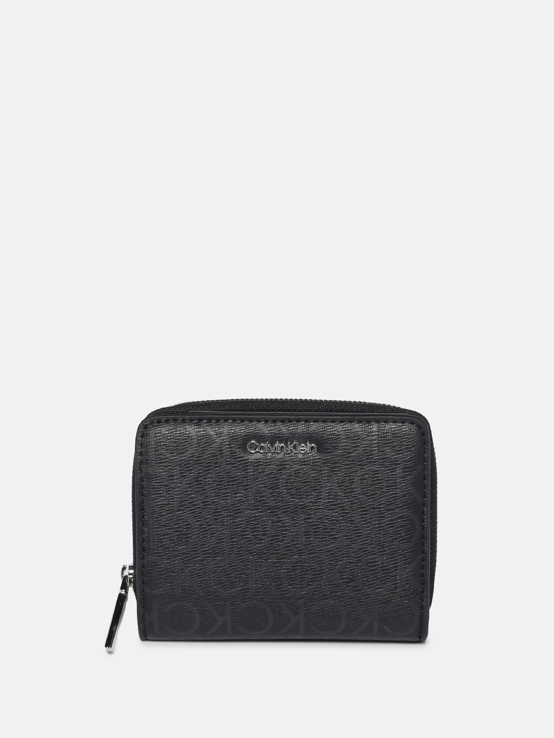 

Calvin Klein Jeans Women Black Printed Zip Around Wallet