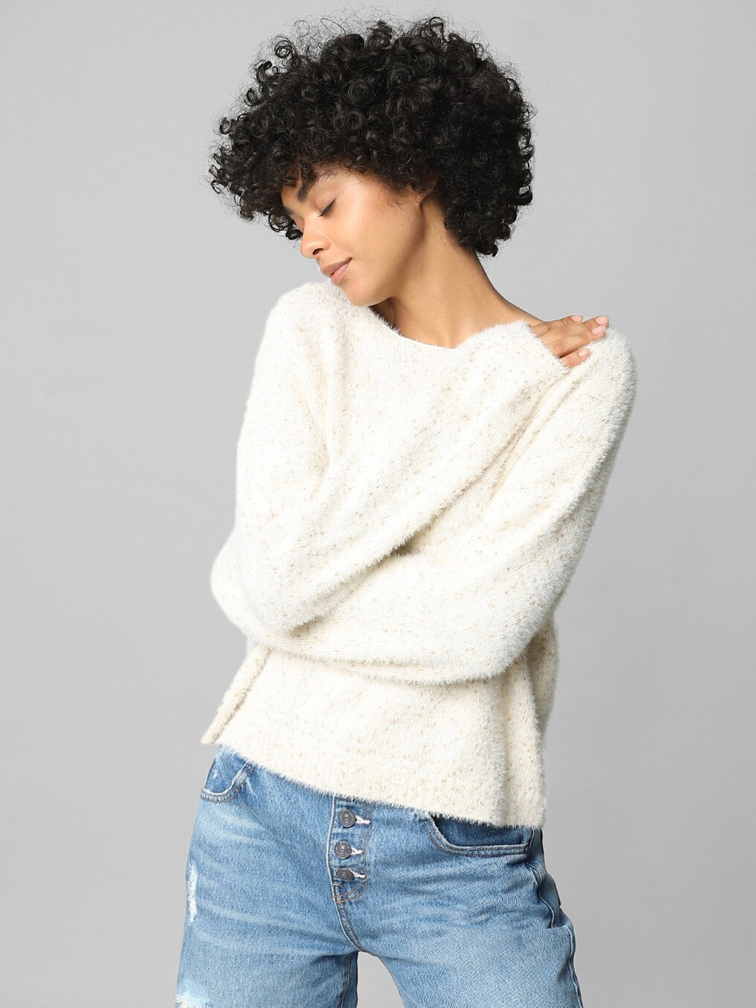 

ONLY Women Beige Pullover