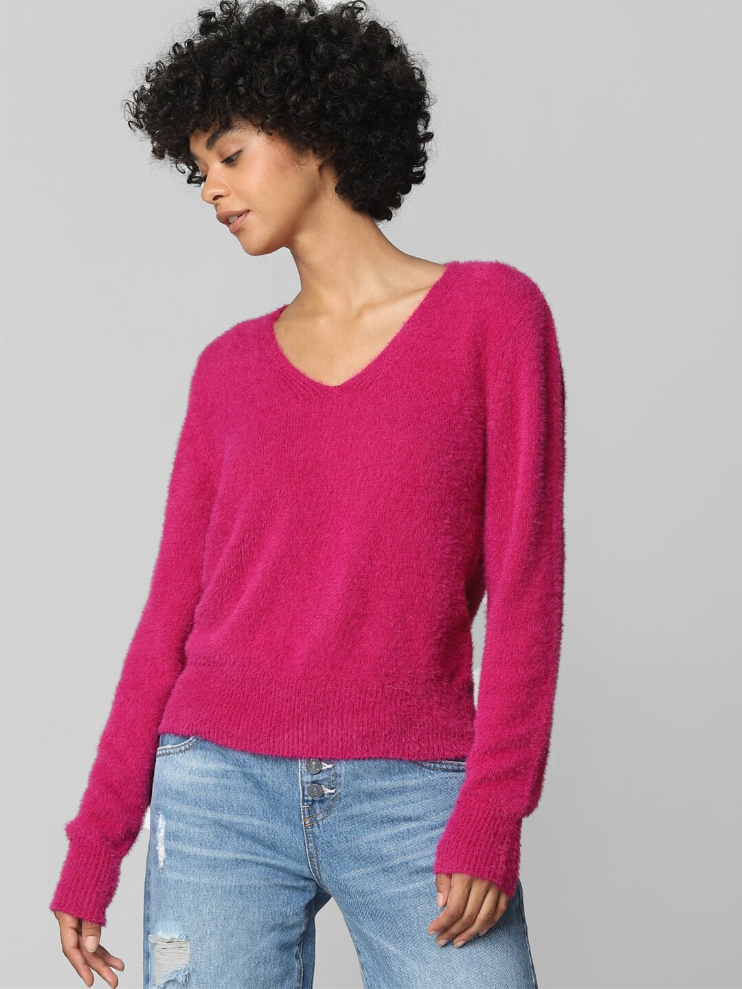 

ONLY Women Pink Pullover