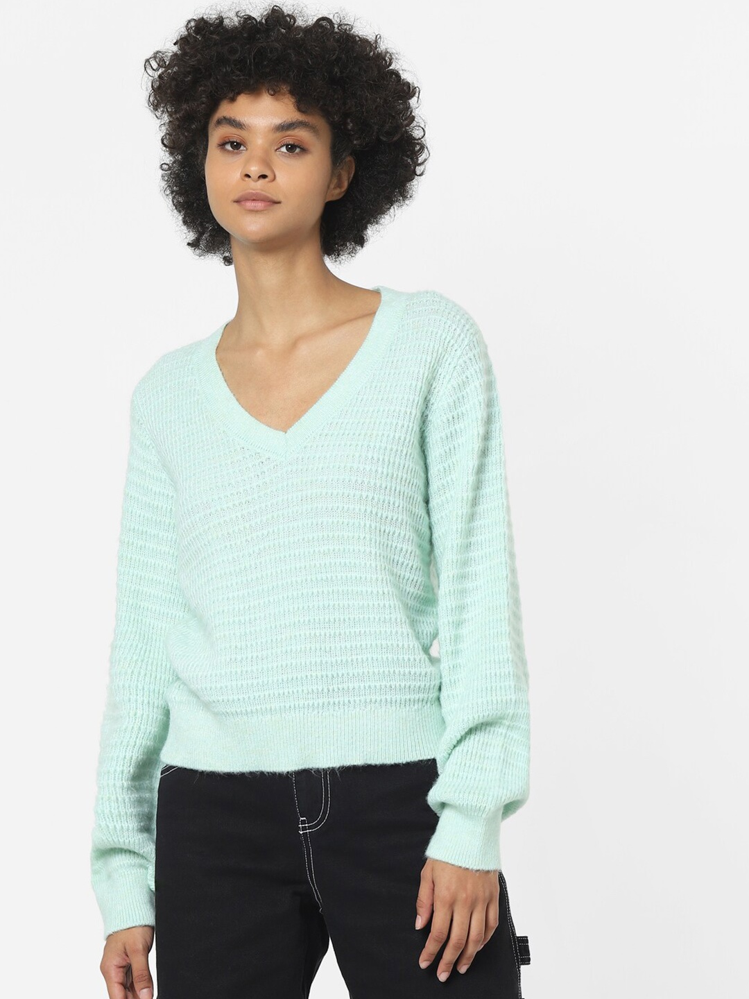 

ONLY Women Green Pullover