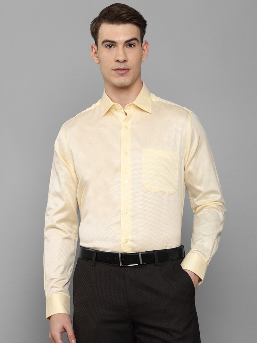 

Louis Philippe Men Yellow Casual Shirt