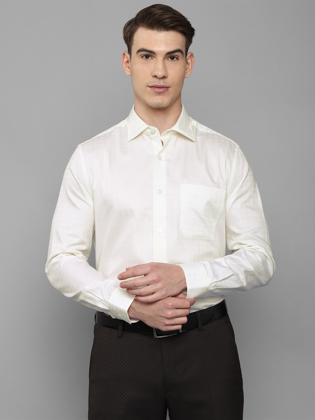 

Louis Philippe Men White Casual Shirt