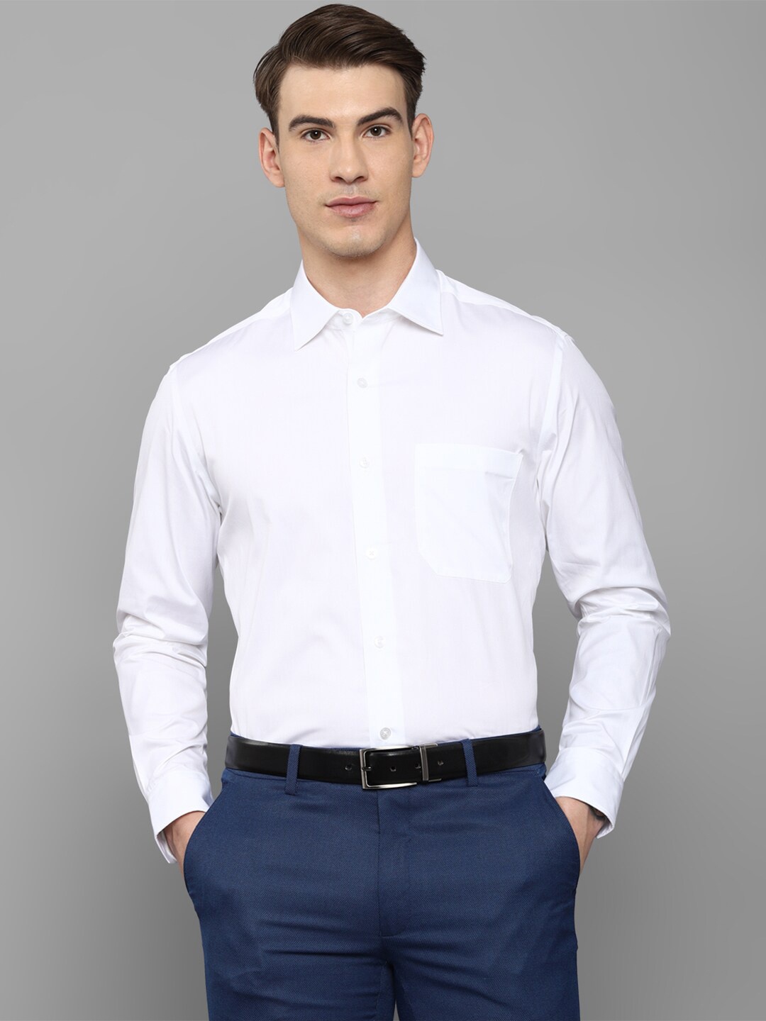 

Louis Philippe Gods & Kings Men White Giza Cotton Formal Shirt