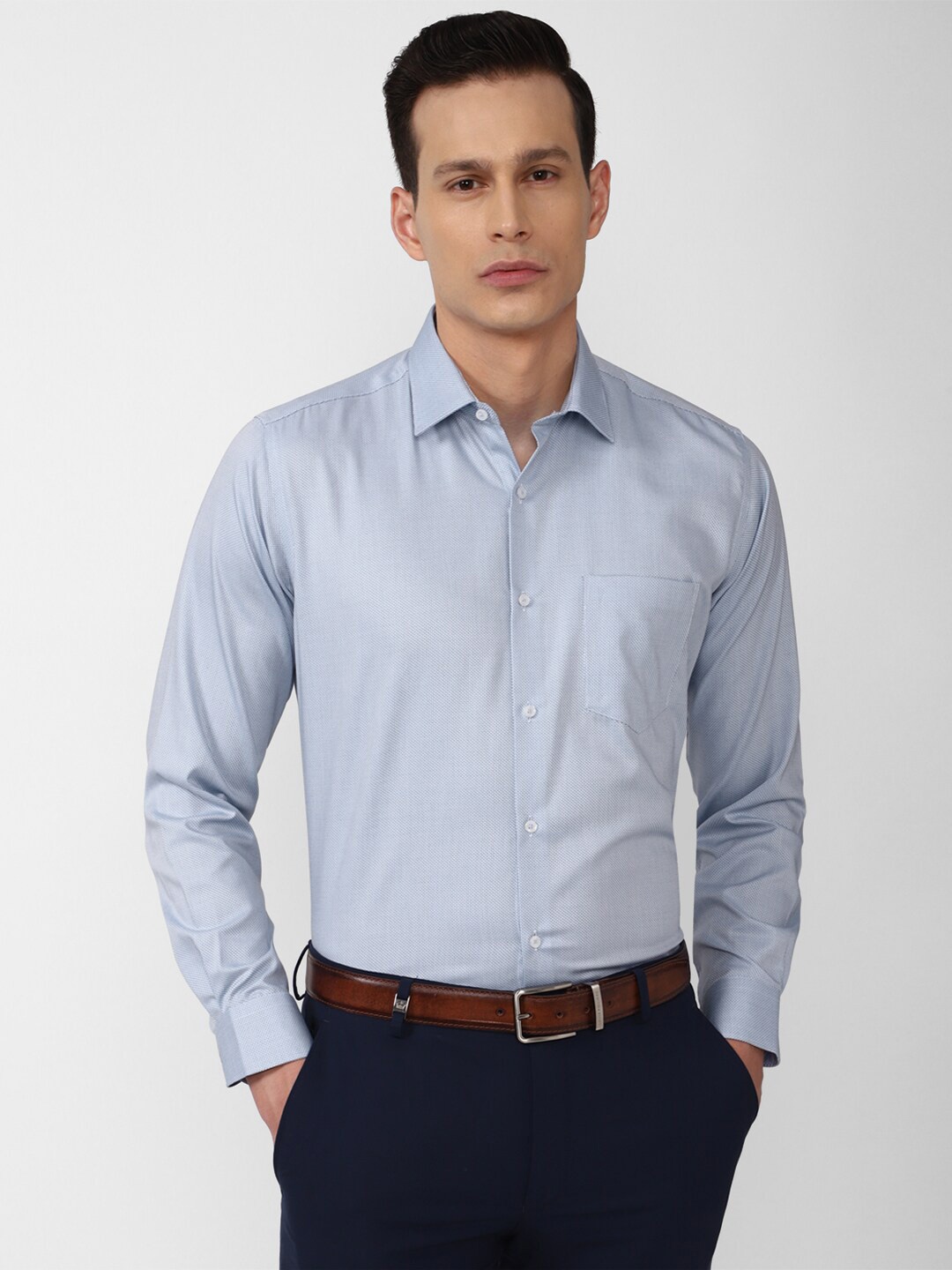 

Van Heusen Men Blue Casual Shirt