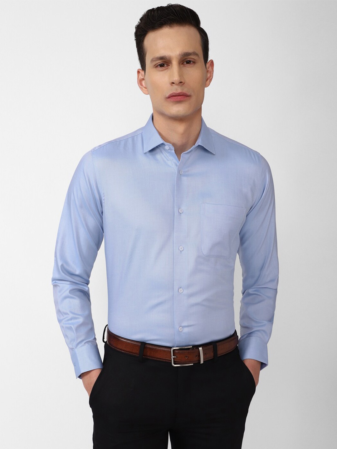 

Van Heusen Men Blue Casual Shirt