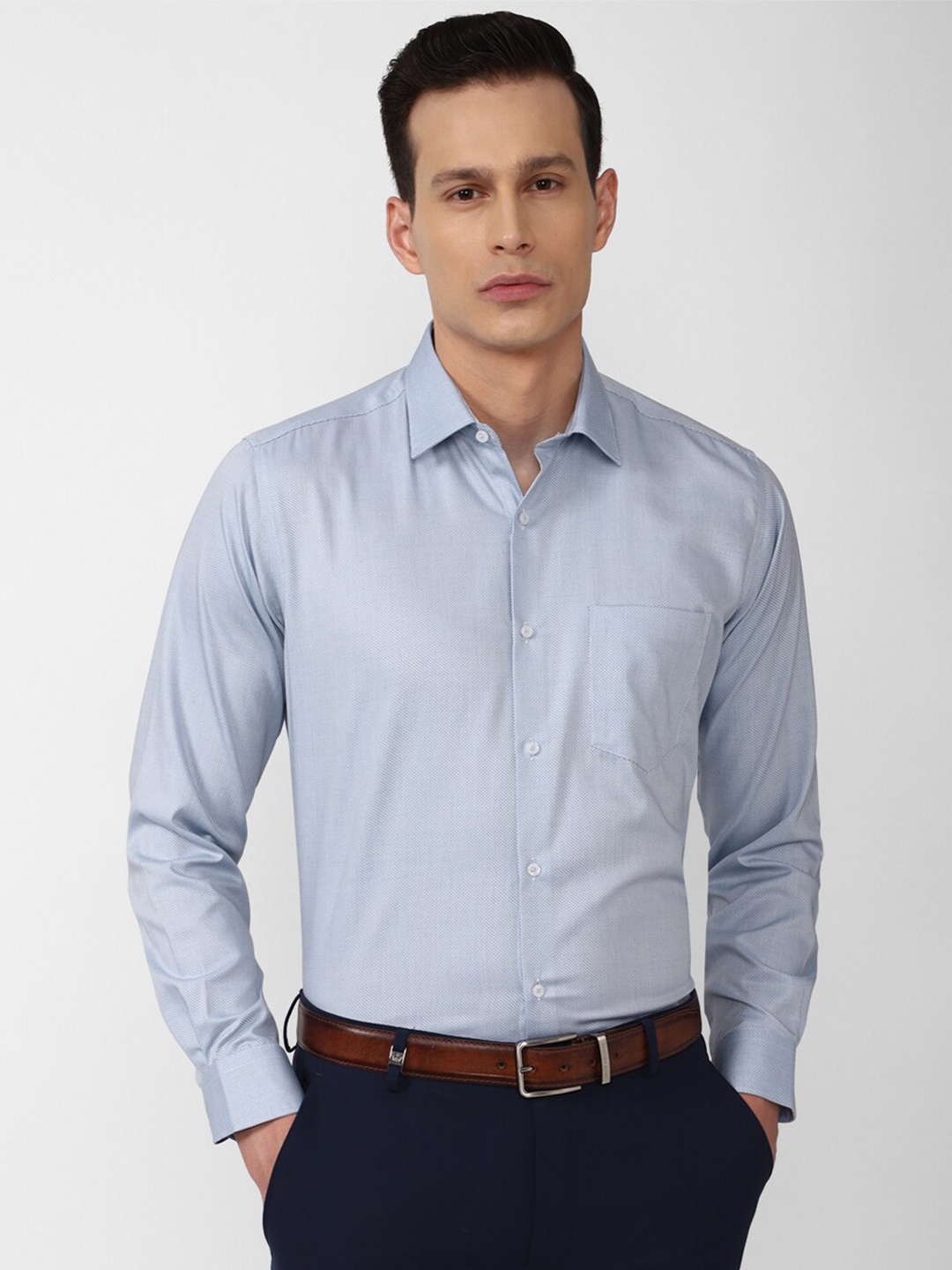 

Van Heusen Men Blue Casual Shirt