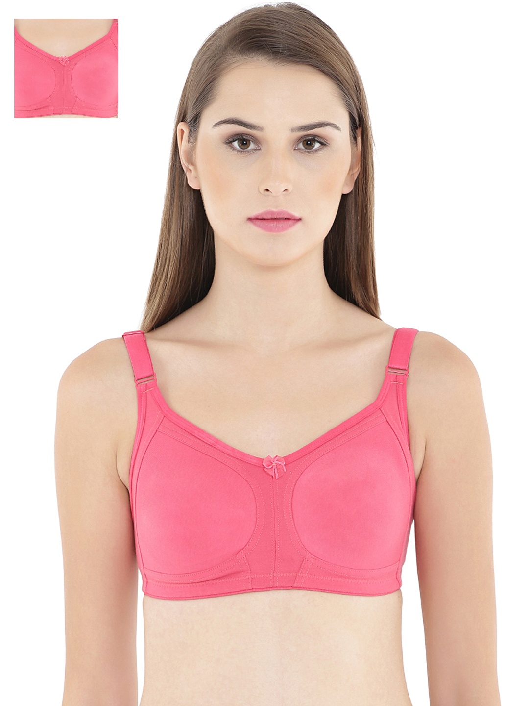 

Floret Pink Pack of 2 Full-Coverage Minimizer Bras T3033