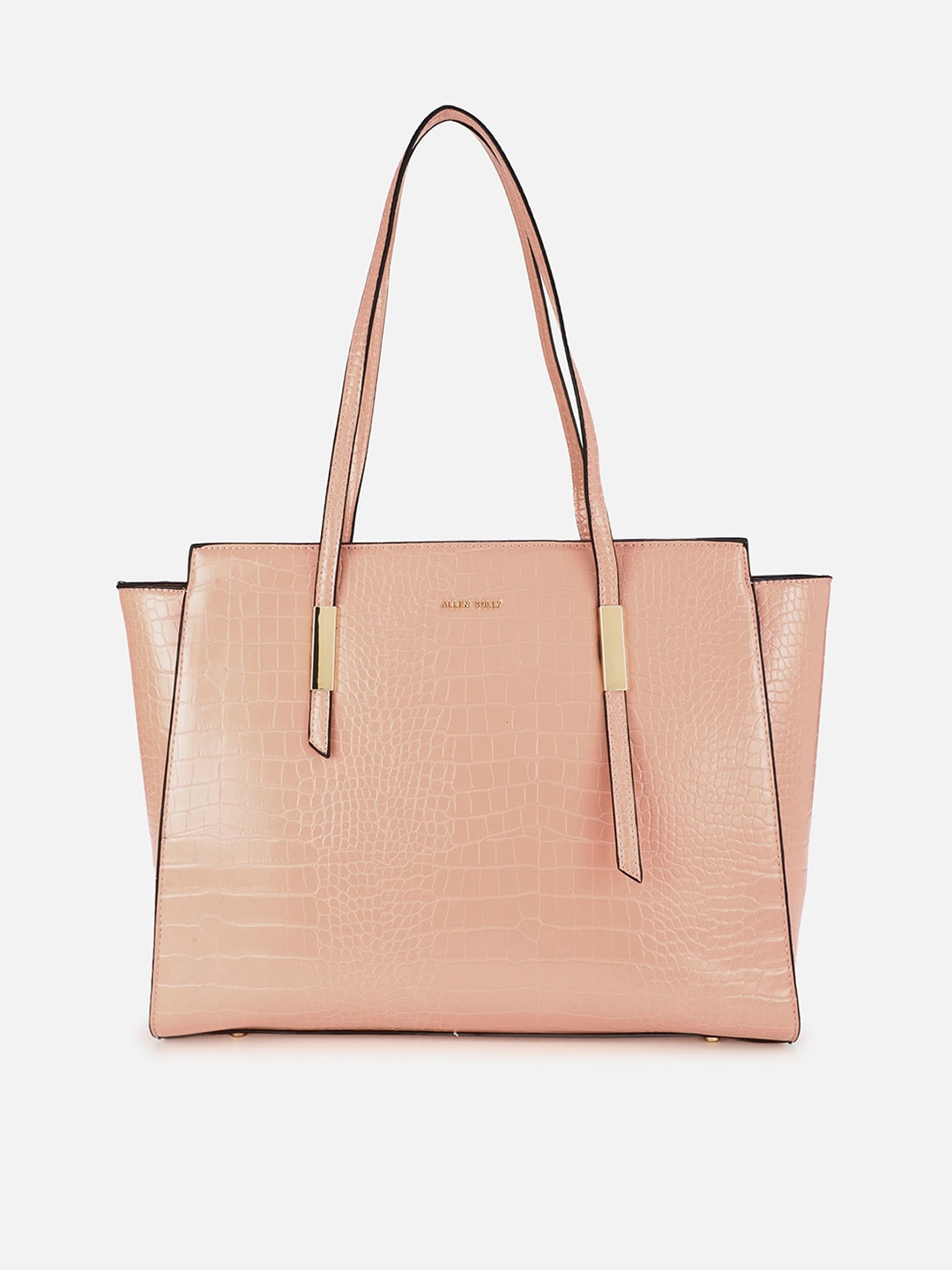 

Allen Solly Peach-Coloured PU Swagger Shoulder Bag with Quilted