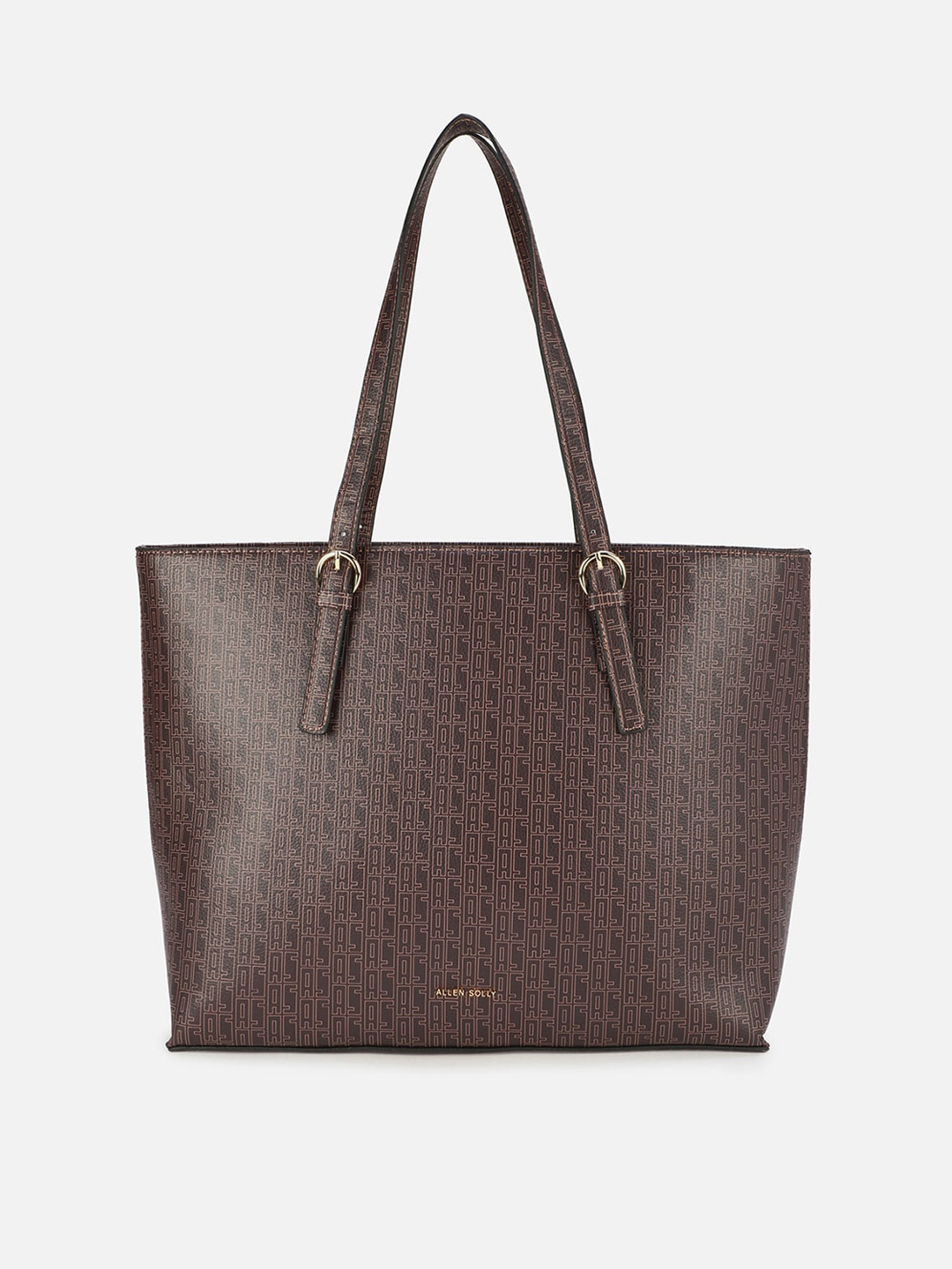 

Allen Solly Brown Textured PU Structured Shoulder Bag