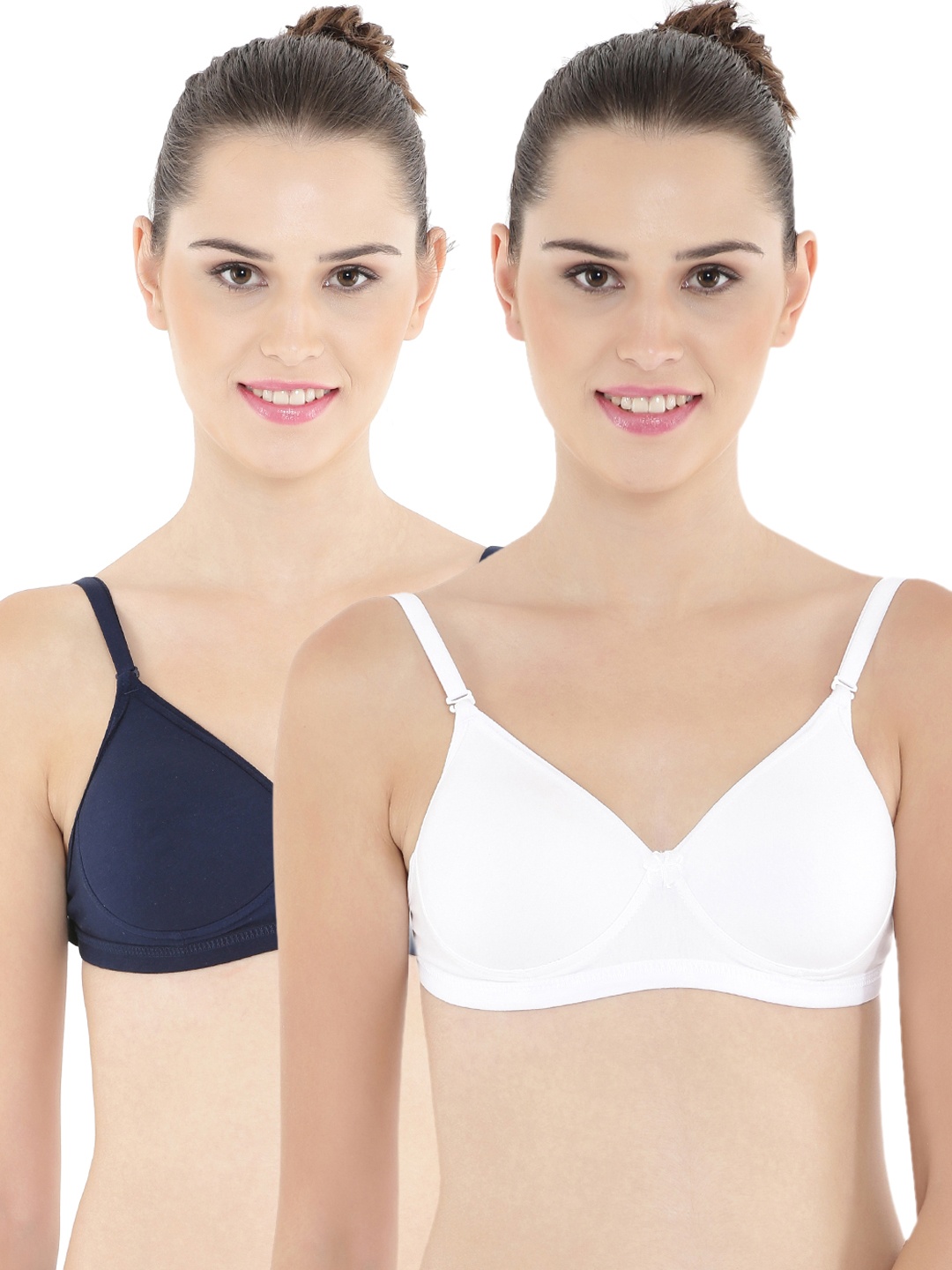 

Floret Pack of 2 Medium-Coverage T-shirt Bras T3029, White