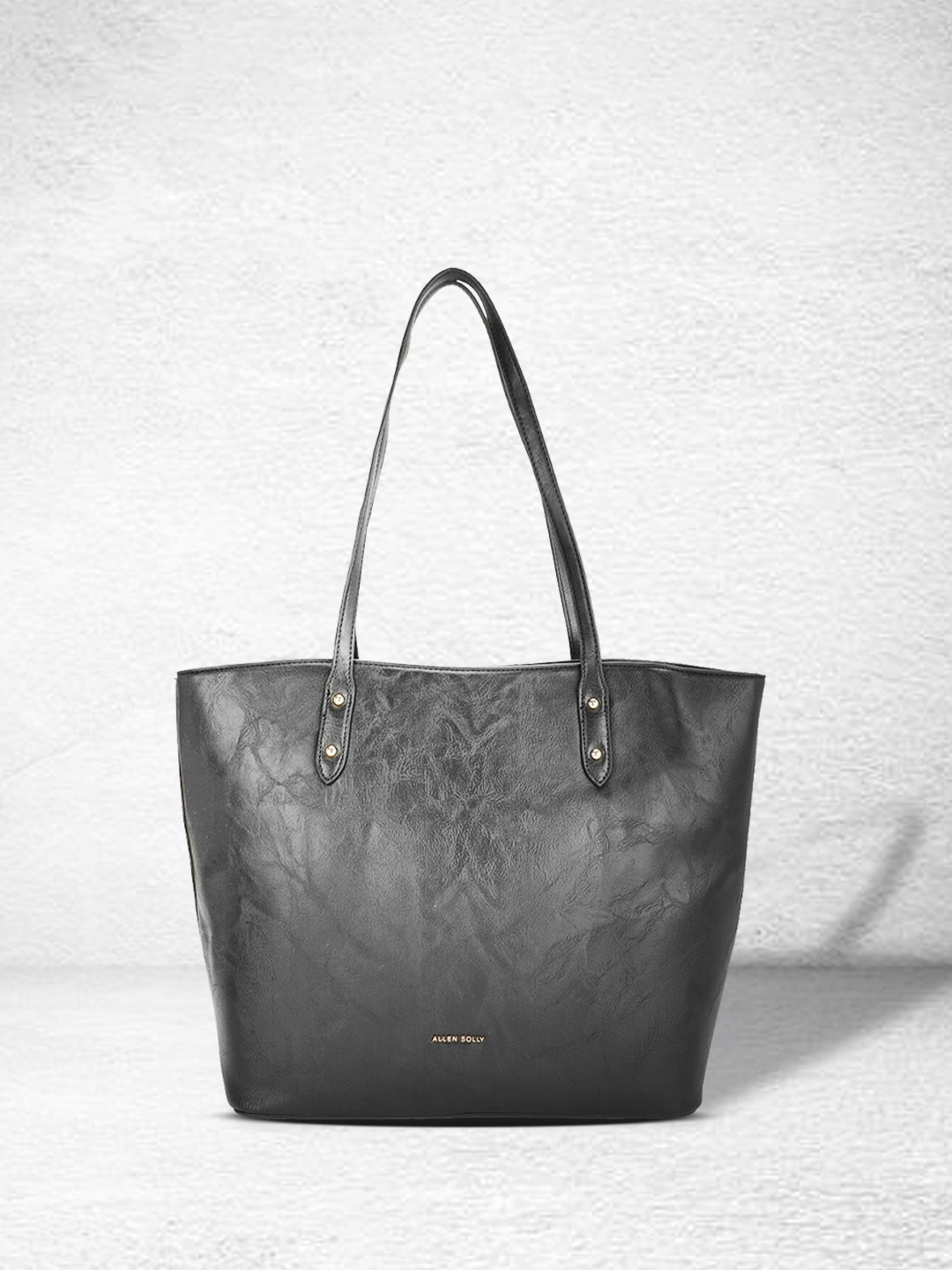 

Allen Solly Black Textured PU Shopper Shoulder Bag