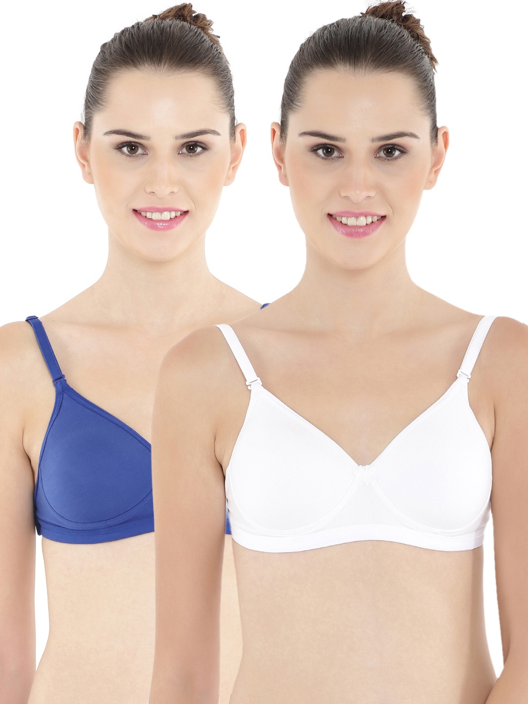 

Floret Pack of 2 Medium-Coverage T-shirt Bras T3029, White