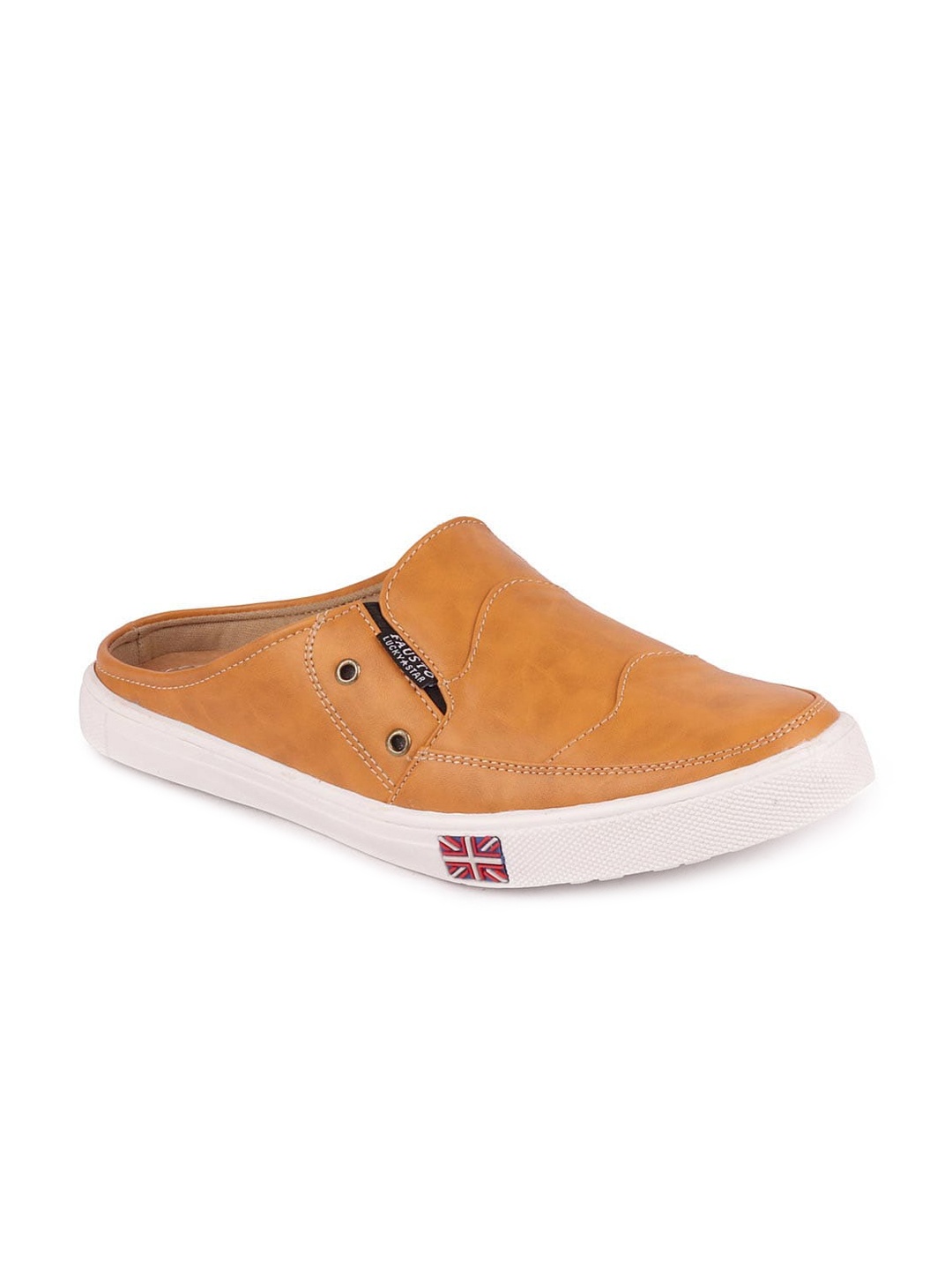 

FAUSTO Men Tan Printed PU
