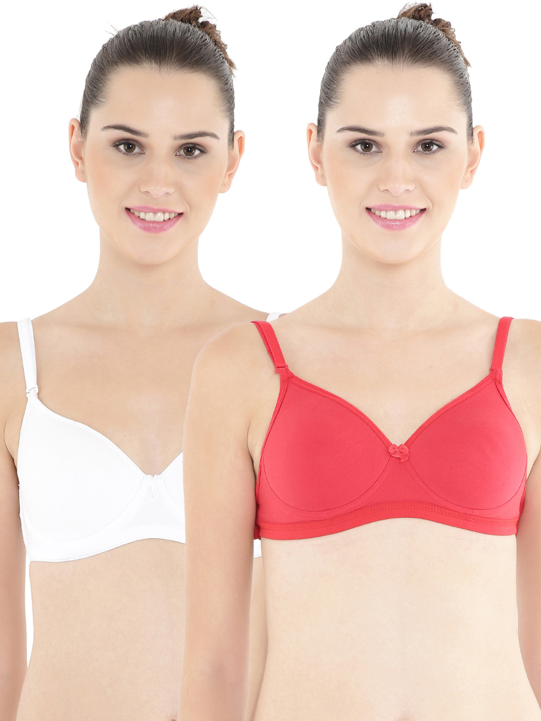 

Floret Pack of 2 Full-Coverage Push-Up Bras T3029, White