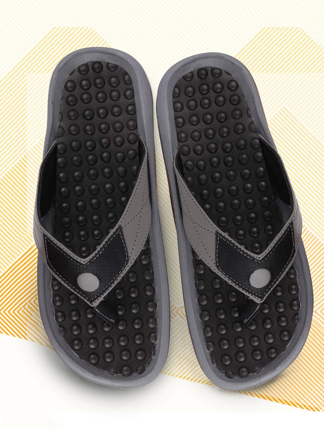 

FAUSTO Men Black Thong Flip-Flops