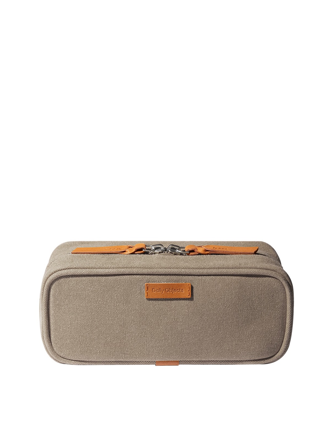 

DailyObjects Women Khaki & White Solid Makeup Organiser