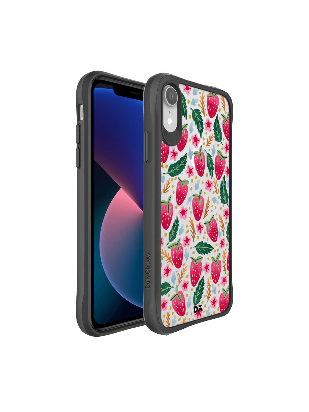 

DailyObjects Strawberry Bloom Printed iPhone XR Phone Case, Multi