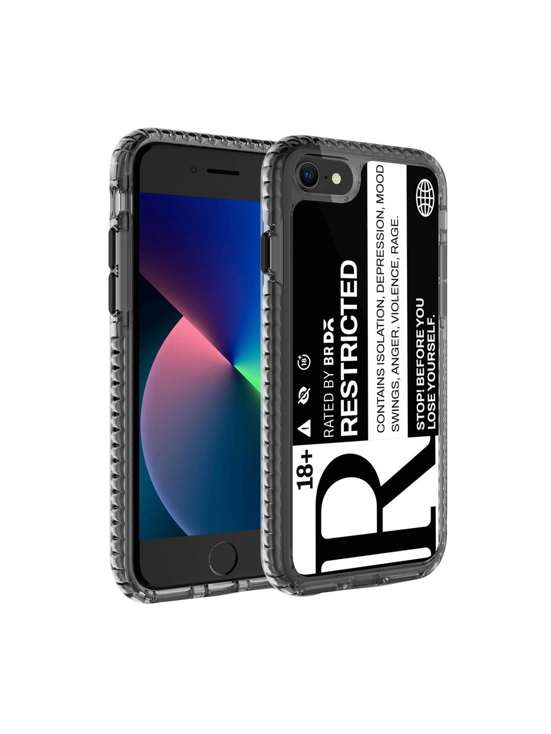 

DailyObjects White & Black Printed iPhone 7 Phone Case