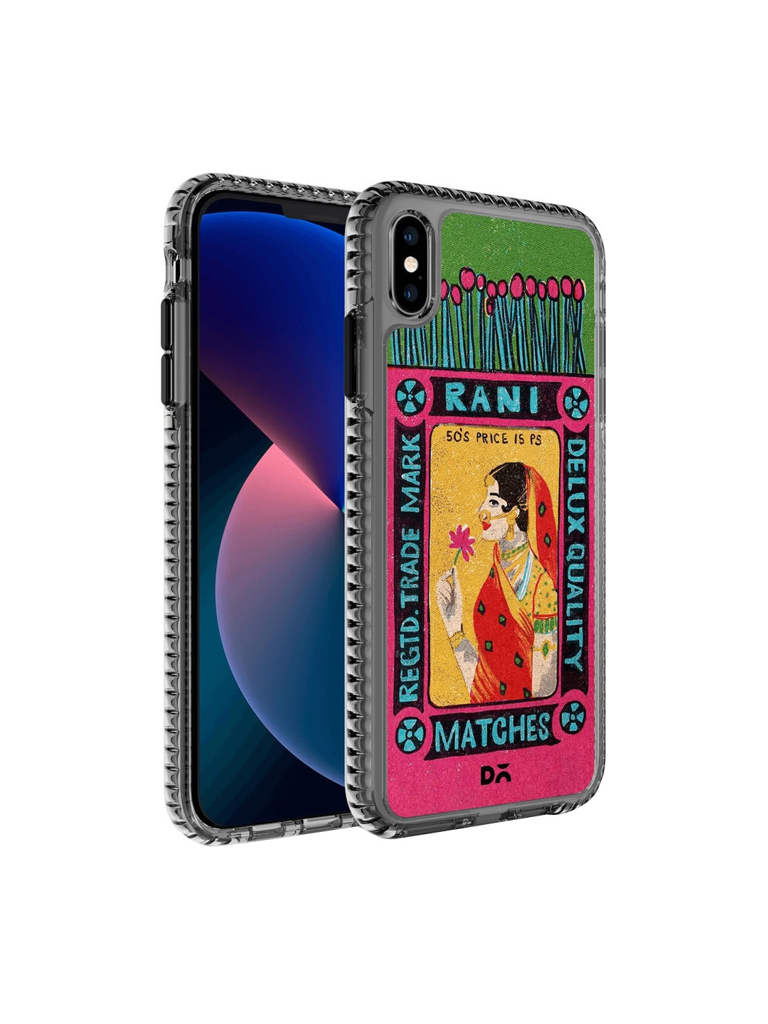 

DailyObjects Green & Pink Rani Matchbox Printed iPhone XS Max Phone Case