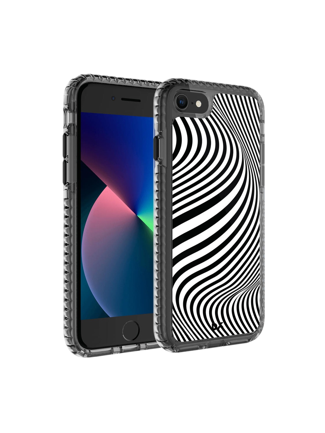 

DailyObjects Black & White Printed Zebra Waves iPhone 8 Phone Case