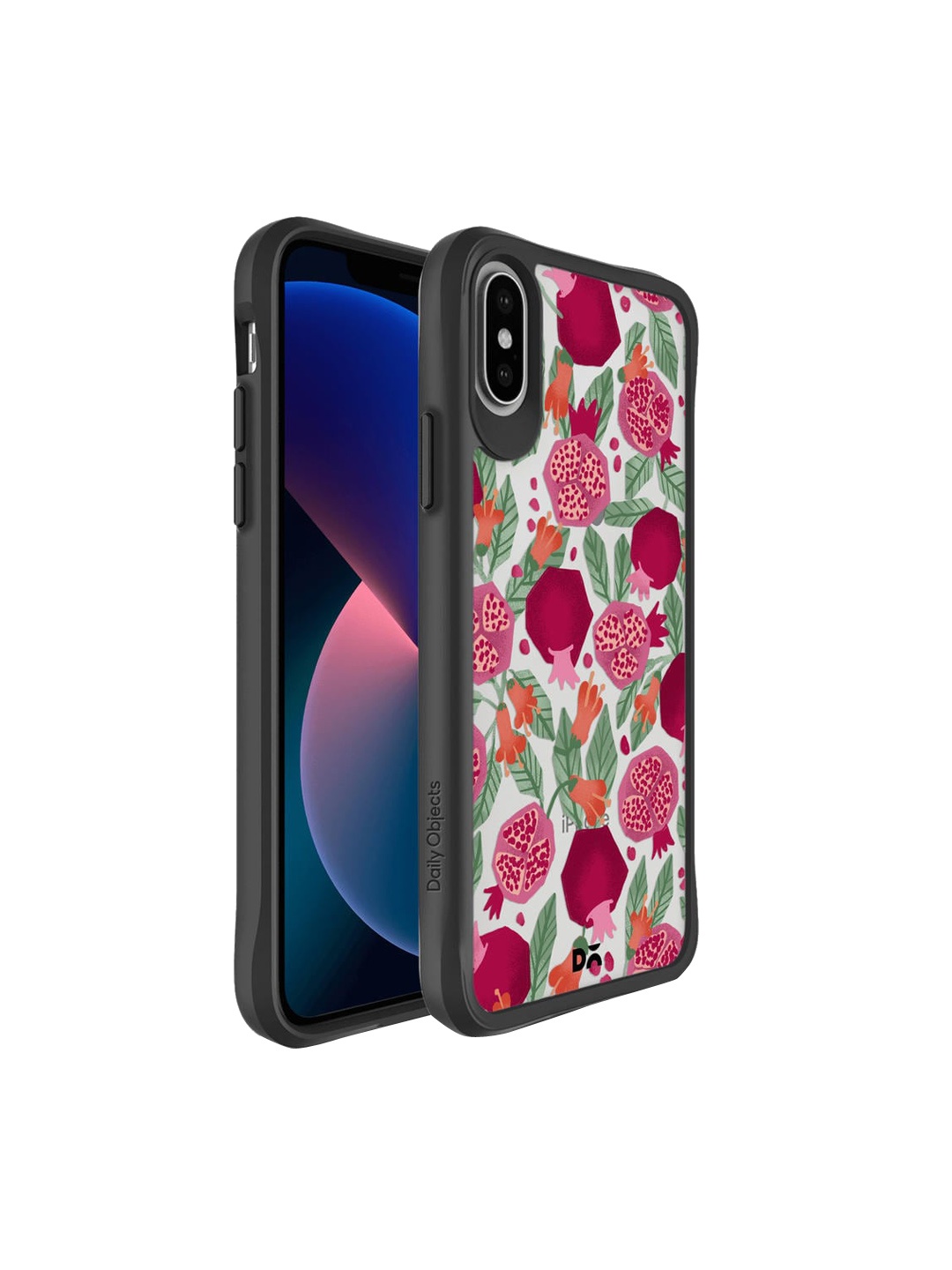 

DailyObjects Purple & Pink Printed iPhone XS Phone Case, White