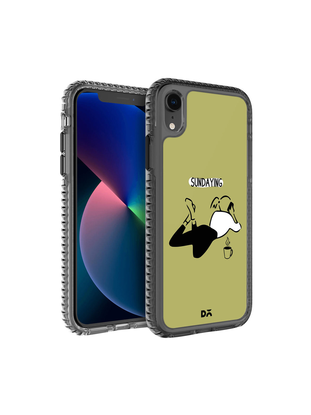

DailyObjects Green & Black Sundaying iPhone XR Mobile Case