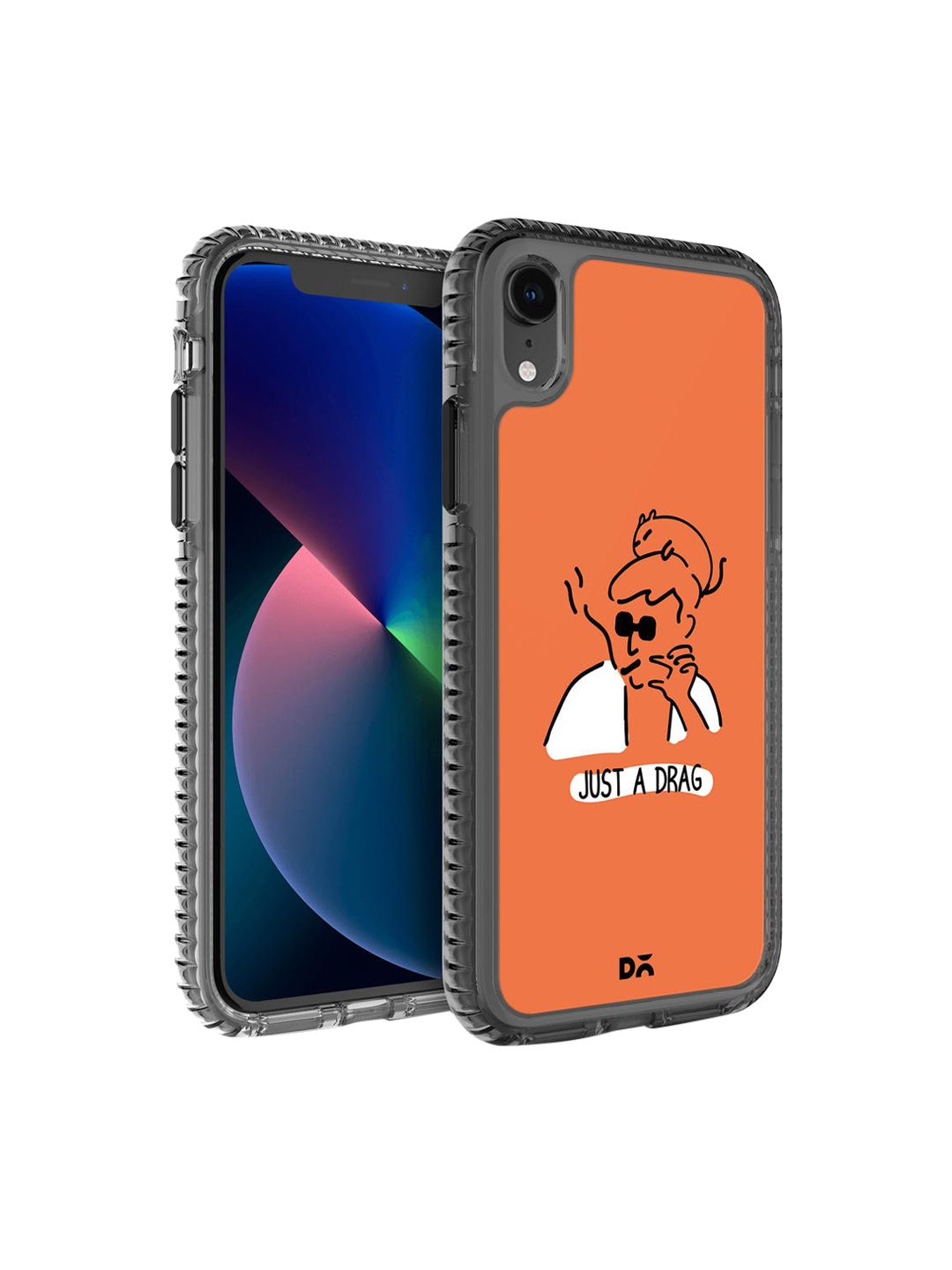 

DailyObjects Unisex Orange & White Printed iPhone XR Phone Case