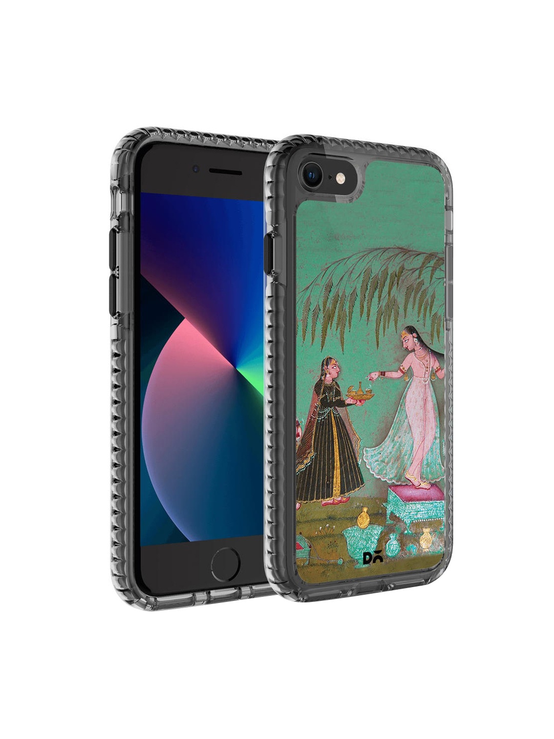 

DailyObjects Green & Black Maids with Offerings iPhone 8 Mobile Accessories