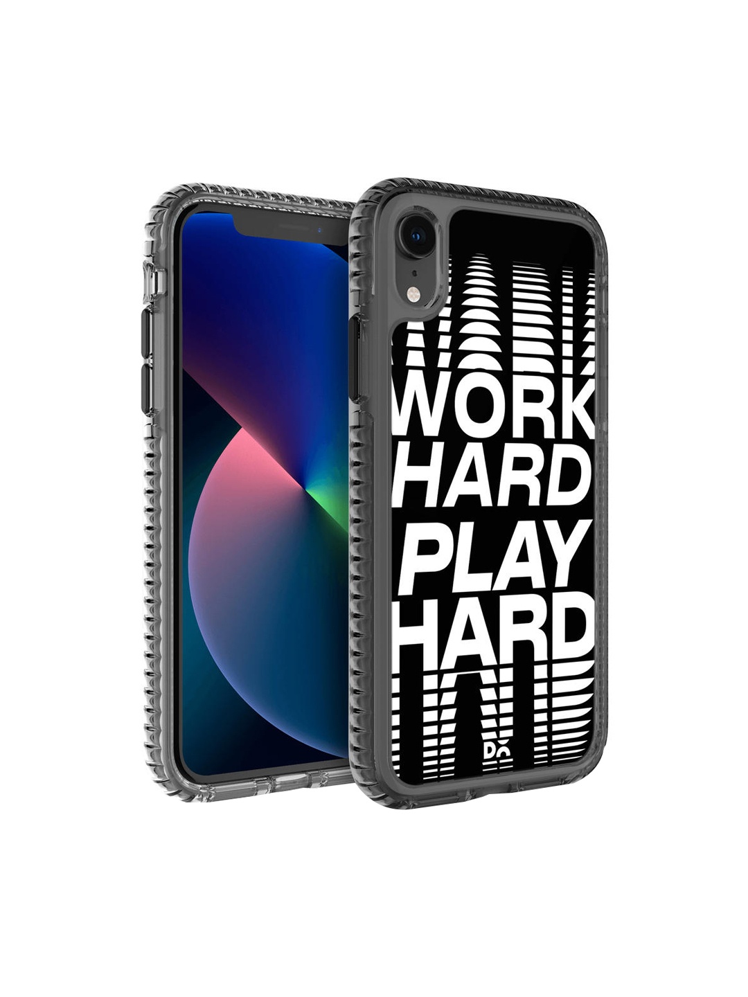 

DailyObjects Black & White Work Hard iPhone XR Back Case