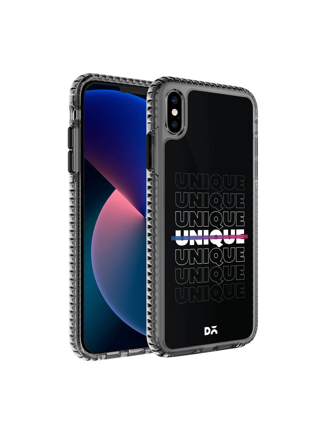 

DailyObjects Blue & Black Printed iPhone X Phone Case