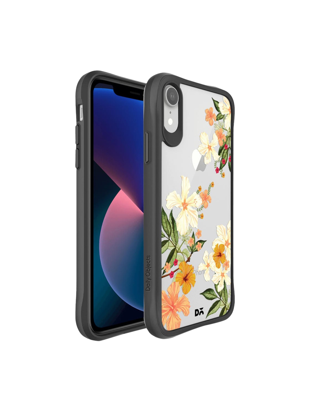 

DailyObjects Transparent & Yellow Hibiscus iPhone XR Back Case