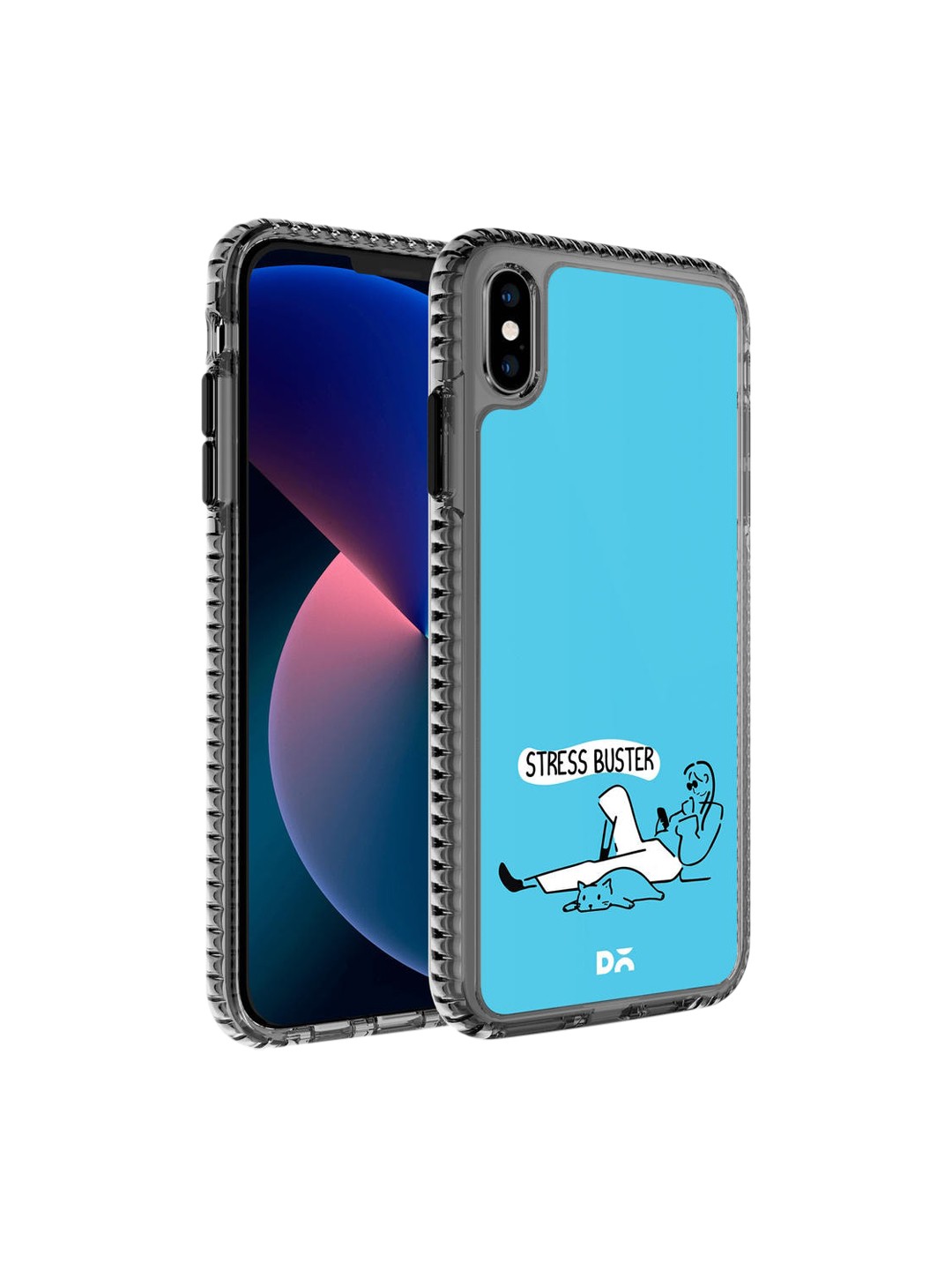

DailyObjects Blue & White Printed Stress Buster Matchbox Stride 2.0 iPhone XS Phone Back Case